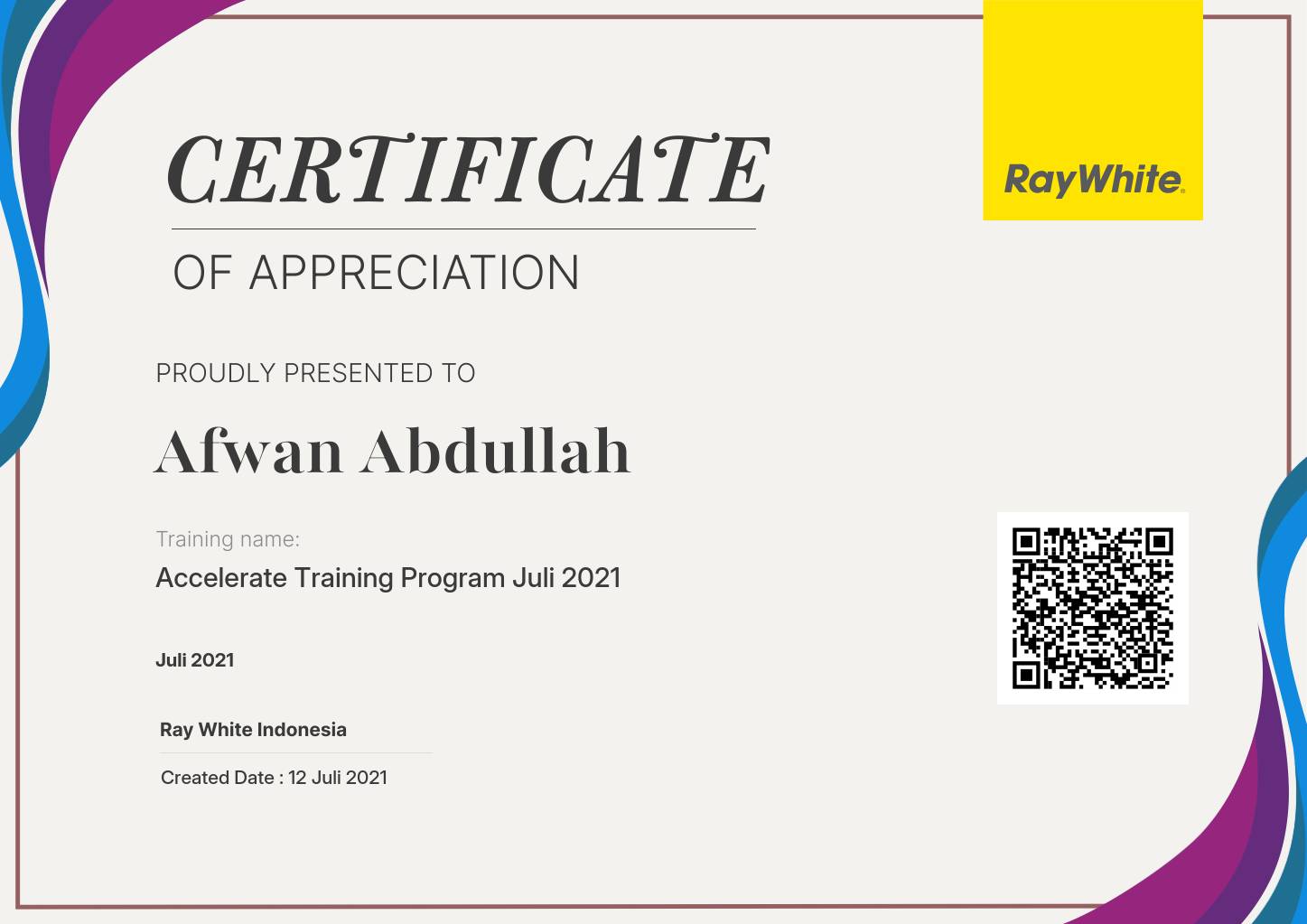 Certificate